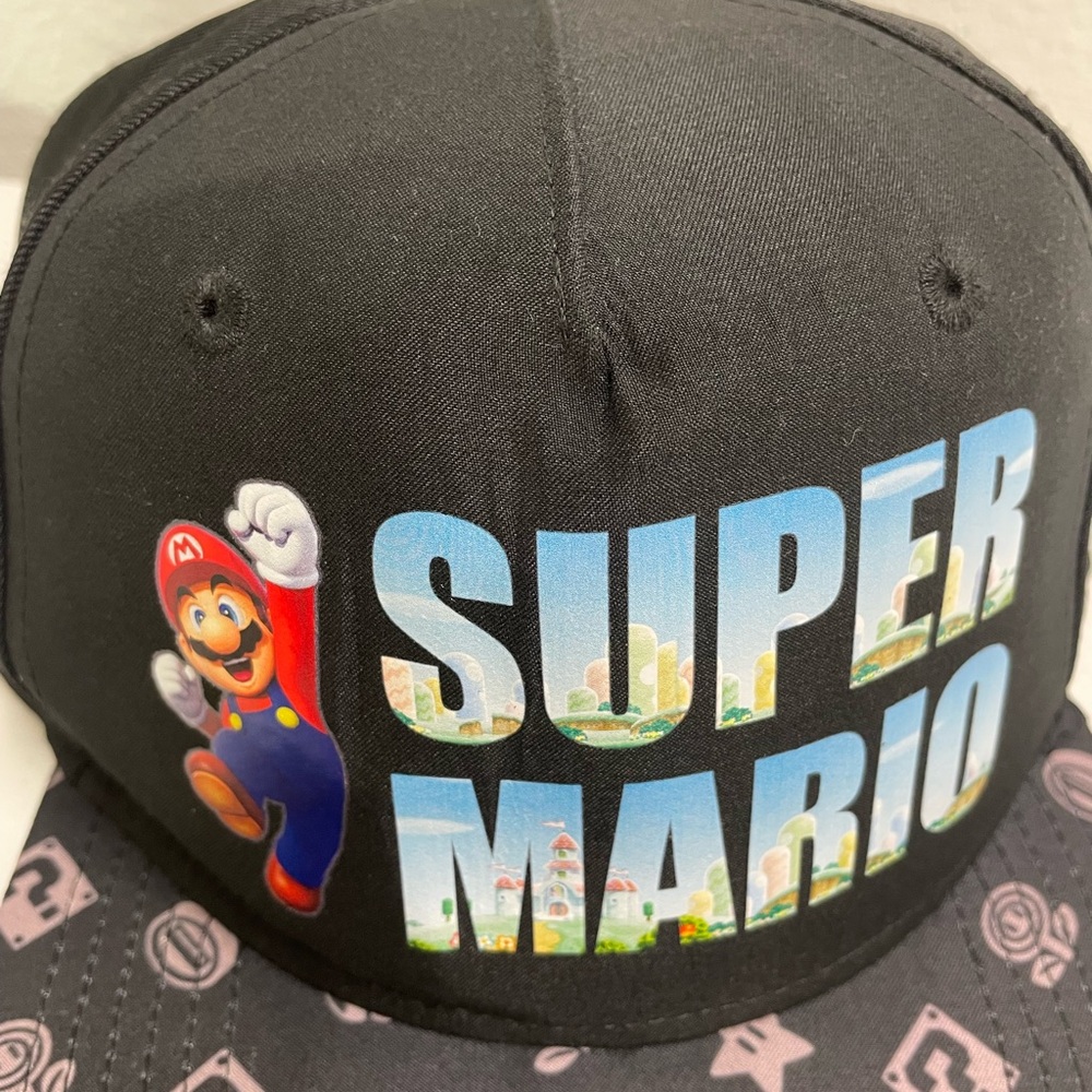 Nintendo Super Mario Black and Blue Kids Hat - Picture 5 of 5